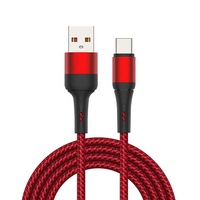 Vente en gros de câble intelligent USB type-c en nylon tressé de 1m câble de données de téléphone Android à charge rapide avec compatibilité IOS usine directe