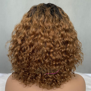 Oferta Relámpago: Peluca Bob de Cabello Humano Vietnamita 100% con Flequillo Rizado, Hecha con Cabello de Doble Trama y Rizos de Lujo para Mujer - Product Image 4