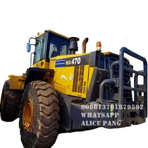 Chargeuse sur pneus Komatsu WA470 d'occasion de 8 tonnes, chargeuse de grumes, chargeuse tracteur, en provenance de Chine - Product Image 1