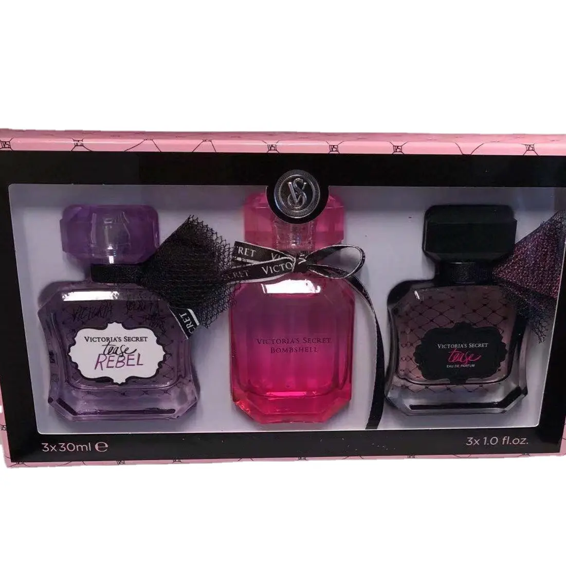 RTS Wholesale Price High Quality 3*30ml Bombshell Perfume Gift Sets Fo Women Eau De Parfum Fragrance With Luxury Box