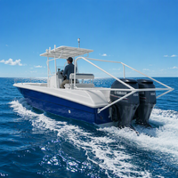 Bateau de pêche au thon en fibre de verre de 8,50 m avec certification CE pour 10 personnes, yacht sportif de 40 nœuds