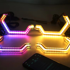 Luces LED RGB de Señal de Giro Gen 2 Iconic Angel Eyes con Efecto de Persecución de Color, Nuevas para Kit de Retrofit - Product Image 1