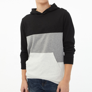 Sudadera con Capucha para Hombre, Diseño Nuevo, a la Moda, Bordada, 100% Algodón, Invierno, Bloques de Color en Contraste - Product Image 1
