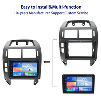 Cadre d'autoradio Meihua 9 pouces pour VW POLO 2004-2011, électronique automobile, autoradio stéréo, accessoire intérieur de véhicule