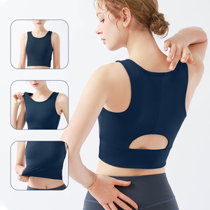 Venta al por mayor Sexy Gym Bras <span class=keywords><strong>XL</strong></span> Tallas grandes <span class=keywords><strong>Sujetador</strong></span> <span class=keywords><strong>deportivo</strong></span> de alto impacto Transpirable Crop Top para las mujeres Ropa de entrenamiento Fitness - Product Image 3