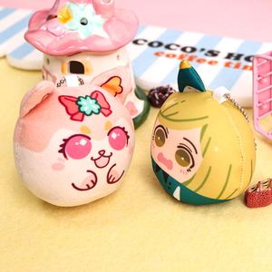 Custom Design Plush Squeaky Keychain Personalized Beanbag Squishy Charm Wholesale Bulk Promotional Gift <b>Anime</b> Merch <b>Backpack</b> Toy - Product Image 1