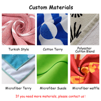 Serviette de plage personnalisée 100% coton et microfibre, faible MOQ, impression de logo personnalisé, toutes tailles et styles, fabricant OEM pour hôtels et complexes hôteliers