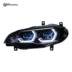 Feux avant AKD pour BMW E71 X6 E72 2008-2014, ensemble complet de phares, phares LED améliorés, nouveau projecteur laser. - Product Image 5