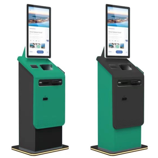 For Custom Self Service Touchscreen Cash Dispensing Payment Kiosk SDK Barcode Reader Capacitive Touchscreen Floor Standing
