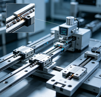 Guide linéaire micro, taille ultra-compacte, haute précision, fonctionnement fluide pour la mini-automatisation et les instruments de précision