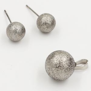 Ensemble de bijoux tendance en acier inoxydable, collier et boucles d'oreilles, prix d'usine, bijoux indiens - Product Image 5