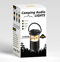 Lanterne de haute qualité avec haut-parleur pour le camping en plein air, enceintes Bluetooth sans fil étanches