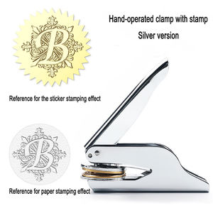 Máquina de Grabado en Relieve de Acero BAITE para Escritorio, Acabado Dorado, para Logotipos Personalizados en Relieve/Grabados, Abrazaderas Manuales de Acero Inoxidable - Product Image 5