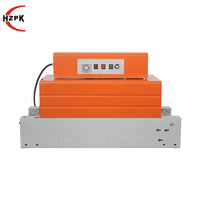 HZPK BS-260 Petite machine automatique d'étiquetage et d'emballage de bouteilles en plastique avec tunnel de film thermorétractable en PVC