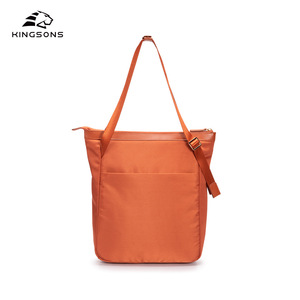 Kingsons Women's Tote Bag Large Capacity Water Resistant Shoulder Bag For Commuting Everyday Use Solid Color Zipper Closure - Product Image 3