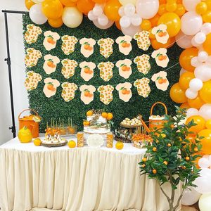 Lot <span class=keywords><strong>de</strong></span> 3 Bannières <span class=keywords><strong>de</strong></span> Baby Shower Thème Agrumes Orange Mignon – Fête Citronnade et <span class=keywords><strong>Clémentine</strong></span> - Product Image 5