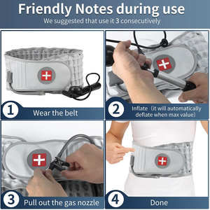 FSPG 감압 등 버팀대 척추 공기 견인 벨트 요추 지지대 허리 통증 완화 제조업체 공급 - Product Image 3