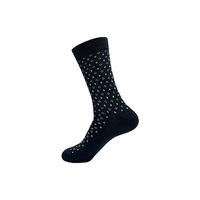 Qualité de luxe confortable rayé gros et petits points conception hommes chaussettes courtes mince coton printemps saison