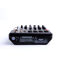 Console de mixage audio professionnelle GX-06 pour la maison, 6 voies, USB, Bluetooth, son surround, effet de réverbération, spectacles sur scène, performances live, métal