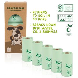 Powerful Biodegradable Hot Sales Eco-Friendly <b>Compostable</b> Leak Proof Biodegradable High Quality Custom Logo Dog Poop <b>Bag</b> - Product Image 2