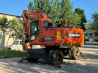 Excavadora de ruedas DOOSAN 150W de Corea, Deawoo DOOSAN DH 150W-7, excavadora de ruedas