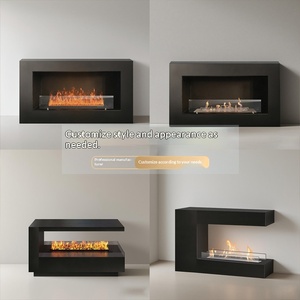 <span class=keywords><strong>Cheminée</strong></span> à alcool nordique <span class=keywords><strong>murale</strong></span> intelligente à feu véritable pour hôtel et gîte, chauffage encastré à bio<span class=keywords><strong>éthanol</strong></span> économe en énergie - Product Image 2