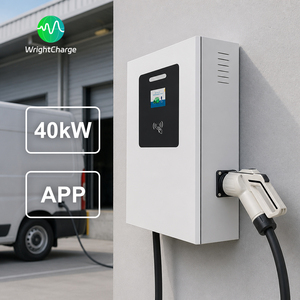 Nouvelle borne de recharge murale rapide 40 kW CCS2/GB, borne de recharge murale commerciale pour véhicules électriques, haute vitesse, supermarché, magasin de proximité, hôtel, station-service - Product Image 1