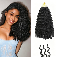 Perruque au crochet à double trame en fibre haute température FUJIA Myanmar Birmanie, petite boucle tressée, très vendue en Afrique