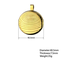Bijoux en acier inoxydable, pendentif énergétique
