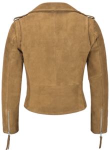 Custom 100% Genuine Beige Cow <b>Suede</b> Leather <b>Women</b>’s <b>Jacket</b> Soft <b>Suede</b> Finish Premium Hardware Private Label OEM/ODM Bulk - Product Image 3