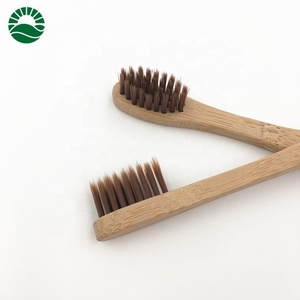 Brosse à dents biodégradable en <span class=keywords><strong>charbon</strong></span> de bois, organique, imperméable, à poils doux en nylon, pour usage hôtelier, réutilisable, avec logo laser, écologique - Product Image 5