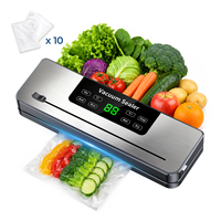 75kPa 120W 30cm 4L/min pantalla tactil cocina alimentos envasadora al vacio selladora al vacio de alimentos