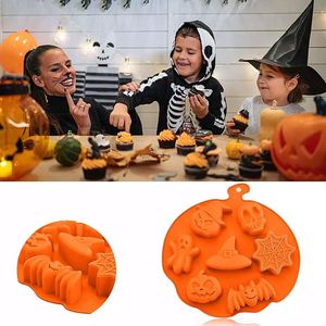 Moules en silicone pour chocolat et fondant, Halloween, chauve-souris, citrouille, crâne, dessin animé, moule à gâteau, moule à biscuits DIY - Product Image 3
