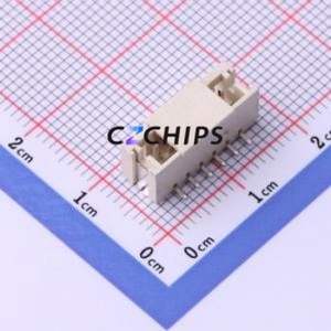 HDGC2001WV-S-6P Wire-to-Board Pin Header SMD,P=2mm Connector 1x6P 2mm Vertical Mount PH - Product Image 1