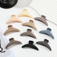 Pince à cheveux mate en forme de croissant Shily&OS PS 7cm, style coréen, pour femmes et filles, accessoires pour queue de cheval, vente en gros OEM