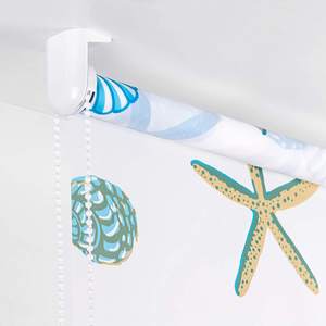 Cortina de <span class=keywords><strong>Ducha</strong></span> Moderna de PEVA Ecológica, Resistente al Moho, <span class=keywords><strong>Impermeable</strong></span>, con Color Personalizado, sin Ganchos, Persiana Enrollable, Impresión Digital 3D - Product Image 4