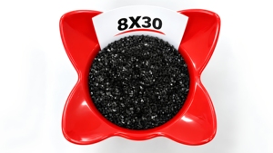 Charbon actif en coque de noix de coco 8x30 mesh GAC pour le traitement de l'eau potable et la filtration avancée - Product Image 1