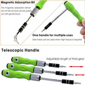 Kit de tournevis multifonction 32-en-1 en acier inoxydable pour réparation et <span class=keywords><strong>entretien</strong></span> de té<span class=keywords><strong>l</strong></span>éphones portables et usage domestique - Product Image 5