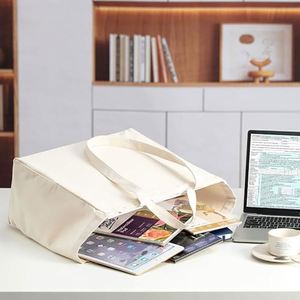 Bolsa de Compras Multifuncional de Lona Personalizada de Alta Calidad, Color Sólido, Gran Capacidad, Ecológica, Reciclable, para Verduras - Product Image 1
