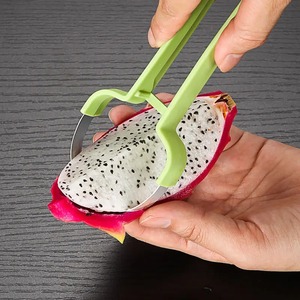 Cuchillo para frutas 3 en 1, extractor de bolas de fruta, cuchara para frutas, extractor de carne, cuchillo para tallar sandía y melón - Product Image 6