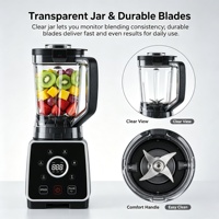 Blender multifonction portable de 2 L pour smoothies, usage commercial