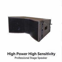 Speaker Line Array Aktif Dua Arah LS 8 Inch dengan Daya Puncak 1600W Konstruksi Logam untuk Penggunaan Panggung LA2208V/PA