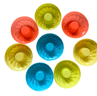 Moule à gâteau en silicone de qualité alimentaire, moule à gâteau en spirale antiadhésif, moule à cupcakes