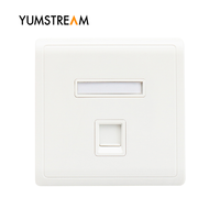 Quad Ports Cat5e Cat6 Utp 86 Type Plaque murale réseau avec module Rj45 Keystone Jacks