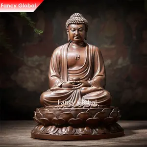 Fancy Outdoor Indoor Large Size Life Size Antique India Bronze Buddha Sculpture Statue