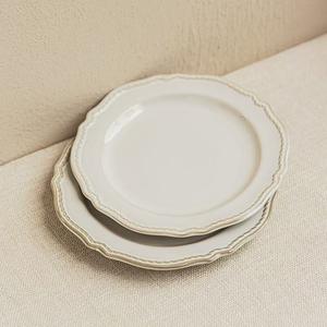 Assiette en céramique de style français, jetable, pour la maison, le dîner, le steak, le <span class=keywords><strong>petit</strong></span>-déjeuner et les pâtes occidentales, vaisselle polyvalente - Product Image 4
