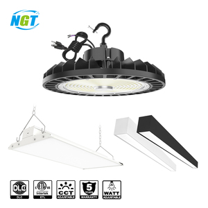 DLC ETL ul cao bay đèn chúng tôi cổ 0-10V mờ 100W - 500W IP65 công nghiệp kho UFO LED Highbay ánh sáng với lò vi sóng cổng - Product Image 1