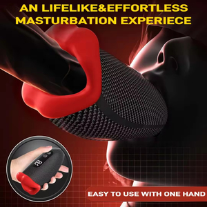 Nueva Copa de Masturbación Inteligente Big Mouth, Producto Sexual para Adultos, 9 Frecuencias de Vibración con Pantalla LED, Masturbador Especial para Hombres - Product Image 6