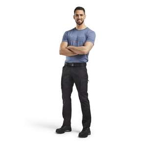 BLAKLADER - 145918459900C60 Service <b>trousers</b> with <b>stretch</b> <b>Black</b> - EAN 7330509463017 WORK <b>TROUSERS</b> CARGO WORK <b>TROUSERS</b> - Product Image 3