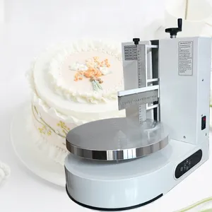 Cake Frosting Icing Coating Machine Cake Plastering Cream Layer Filling Decorating Maker 4-12 inch Cake Smoother Machine